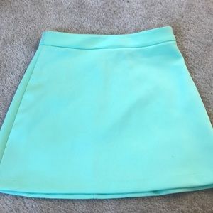 Mint green skirt